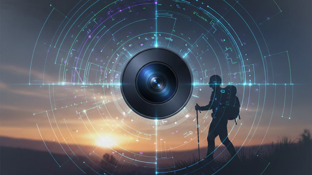 AI scene detection in phone cameras analyzing a scene through a smartphone camera lens