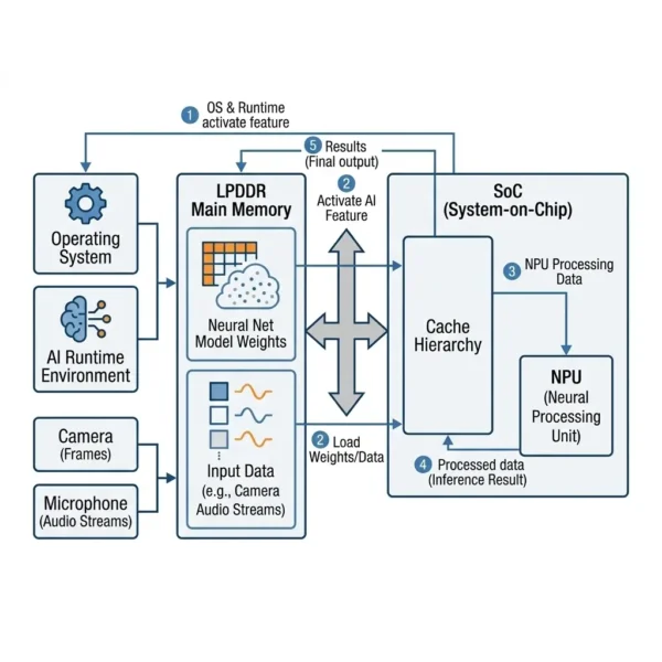 Why AI features make smartphones heat up diagram