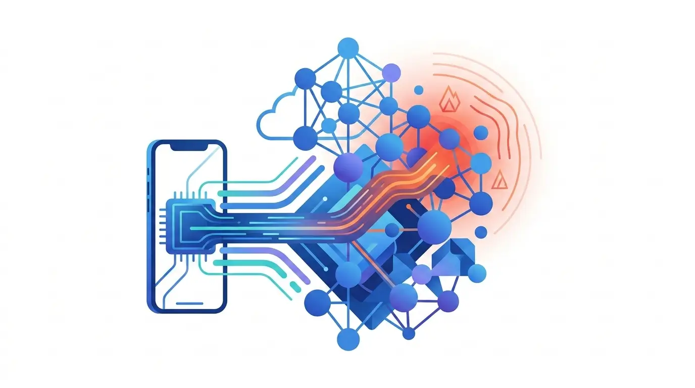 Why AI Features Make Smartphones Heat Up diagram explaining AI system architecture or workflow