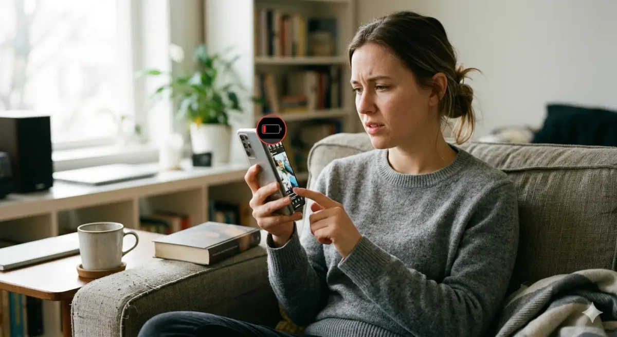 why ai video recording example showing phone losing battery quickly during active use