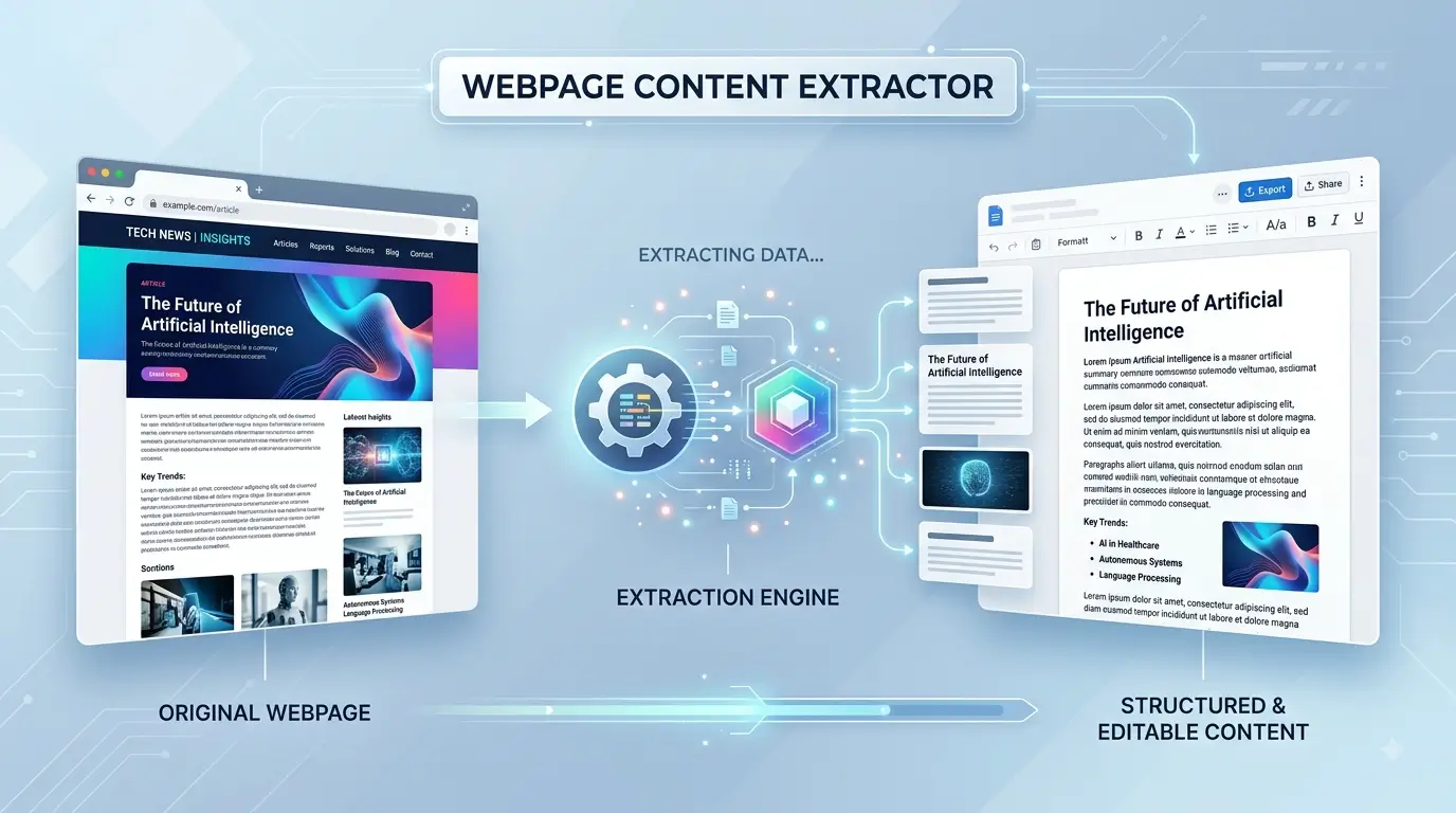 Webpage Content Extractor by Giznova